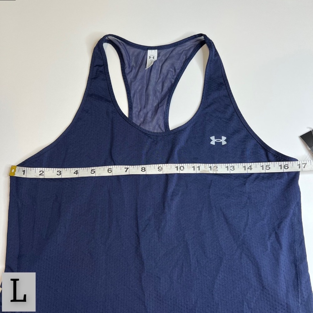 Under Armour Navy Blue Athletic Racerback Tank Top, Multiple Sizes, NWT!! - Picture 8 of 11